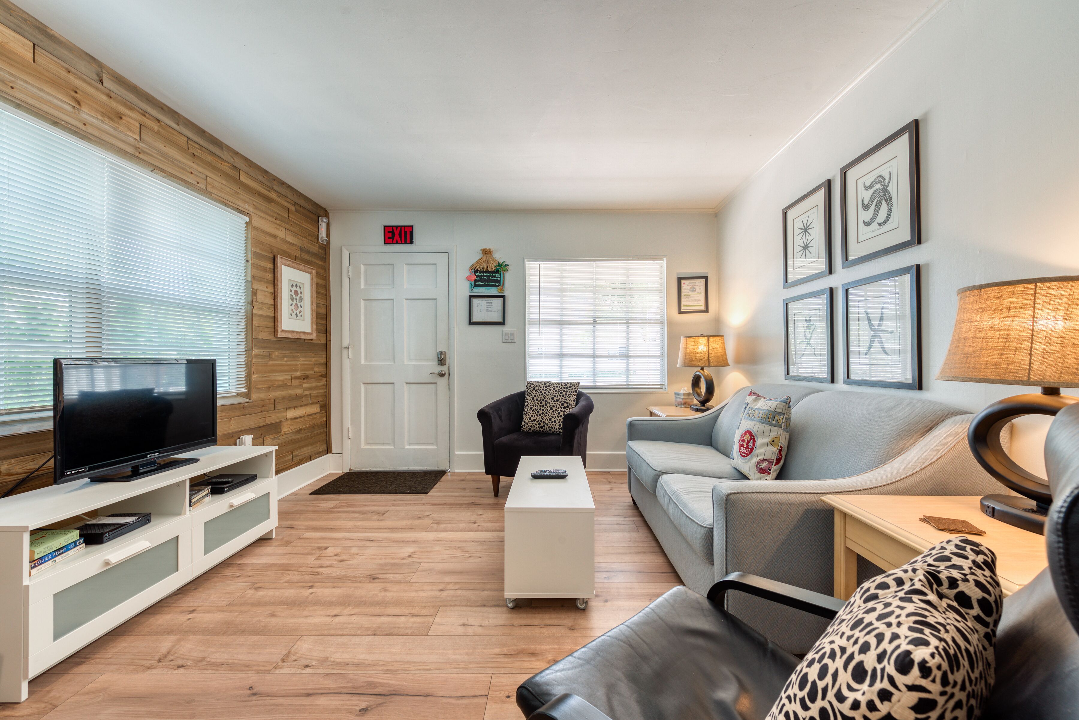 Smart TV, DVD player, books