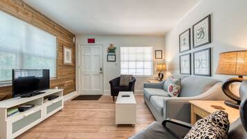 Smart TV, DVD player, books