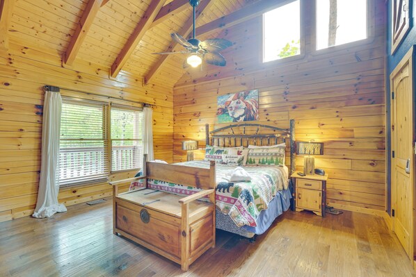 House (2 Bedrooms) | Interior - Pigeon Forge Cabin w/ Pool Table & Deck Near Town! (Pigeon Forge)