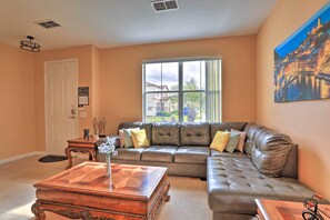 TV, ping pong, books - Spacious Davenport Home w/ Private Pool & Spa (Davenport)