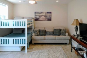 Apartment (3 Bedrooms) | Interior - Retreat w/ BBQ + Balcony: 1 Block to Boardwalk! (Wildwood)