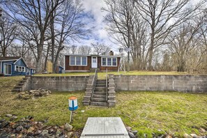 House (3 Bedrooms) | Interior - Lakefront 1930s Log Cabin w/ Dock & Fire Pit! (Rice Lake)