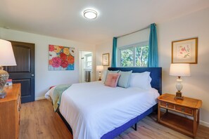 House (4 Bedrooms) | Interior - BBQ Ready + Fire Pit: Chic Johnson City Home (Johnson City)