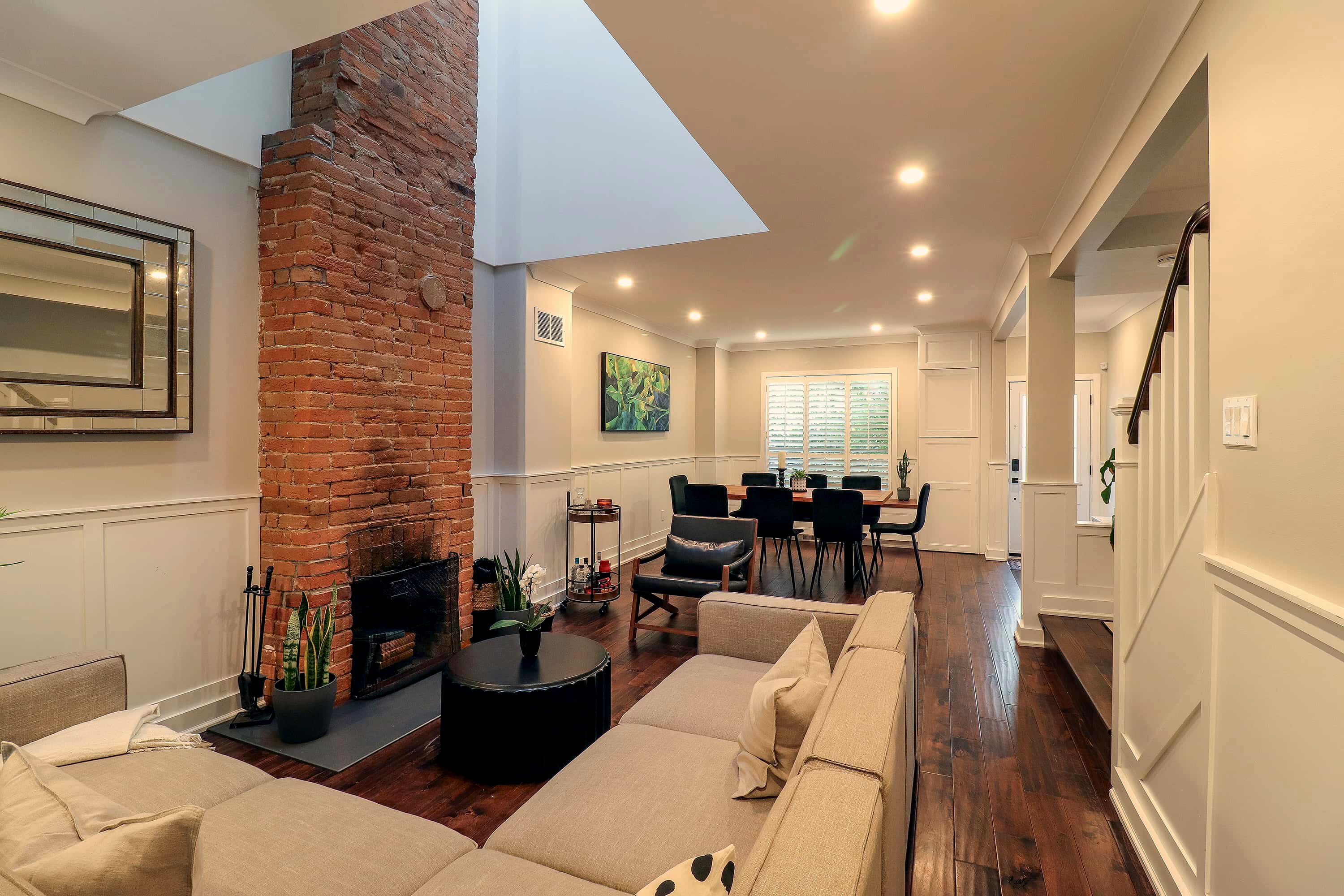 Smart TV, fireplace, video games, books