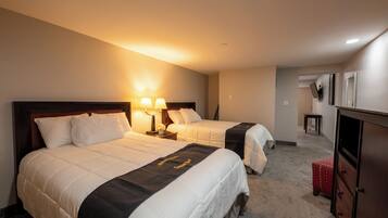 1 bedroom, down comforters, individually decorated