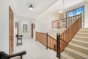 Villa | Living area | 50-inch flat-screen TV with cable channels