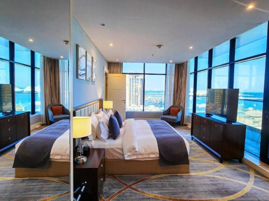 Royal Suite, 2 Bedrooms, Sea View | Premium bedding, pillow-top beds, minibar, in-room safe