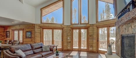 Premium House | Living area | Fireplace