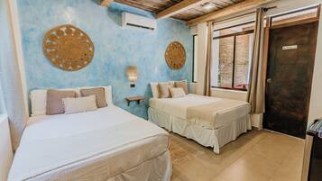 Kamar Double Eksklusif, 2 Tempat Tidur Twin, pemandangan kebun (Atabey) | Seprai premium dan didekorasi berbeda-beda