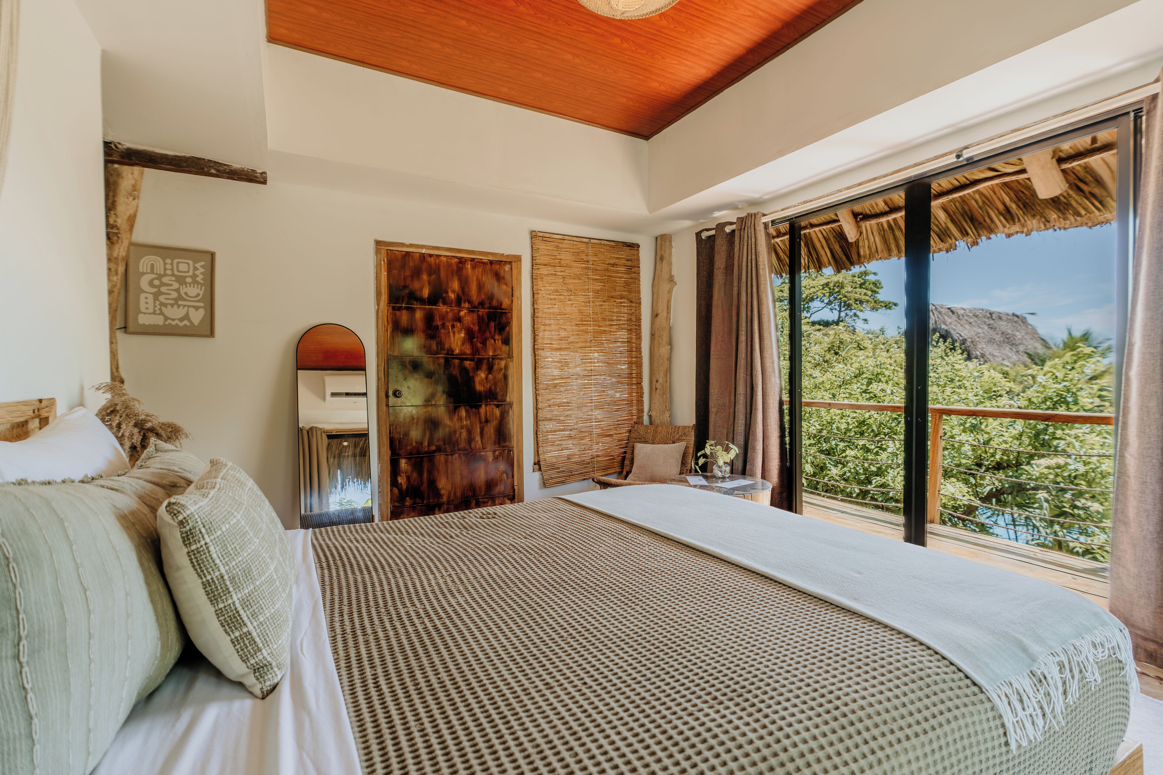 Phòng Exclusive, quang cảnh bãi biển (Bungalow Bohío) | Bộ đồ giường cao cấp, trang trí khác biệt 