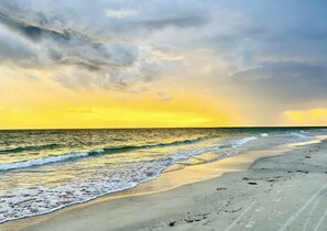 Sun loungers, beach towels