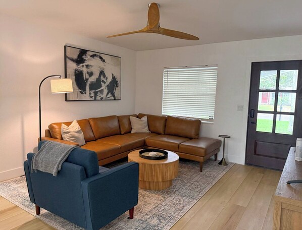 Smart TV, books, stereo