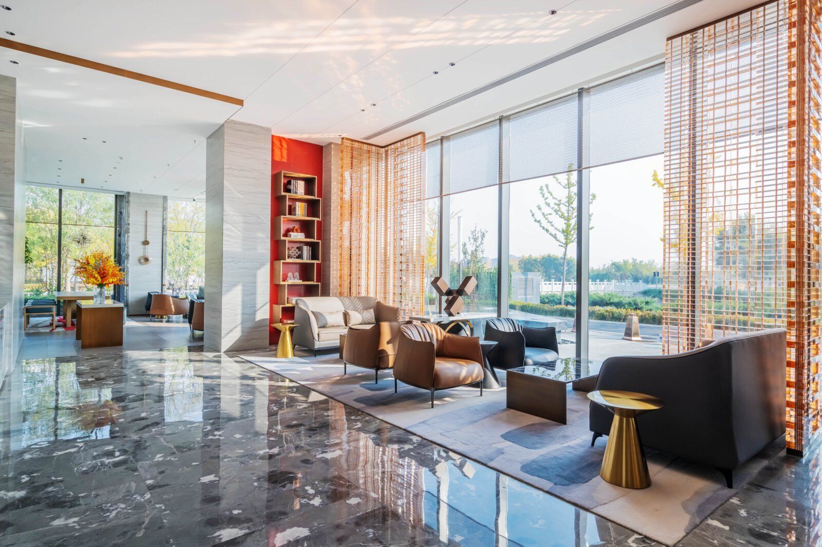 Sitteområde i lobbyen