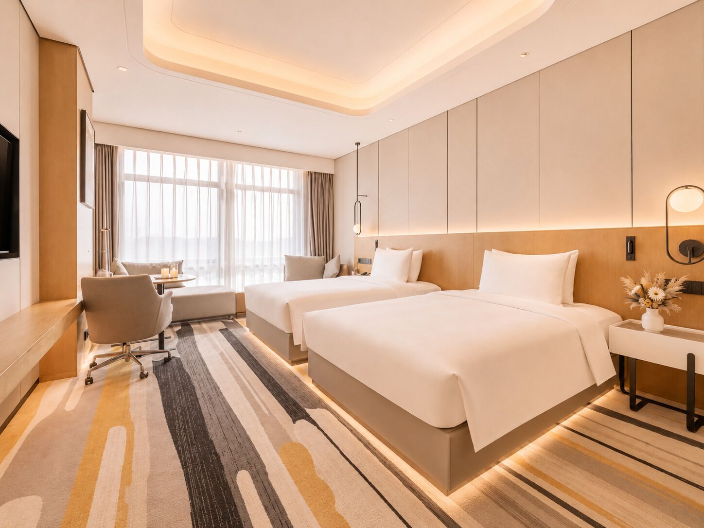 Premium Room, Non Smoking | Premium bedding, down comforters, memory foam beds, minibar