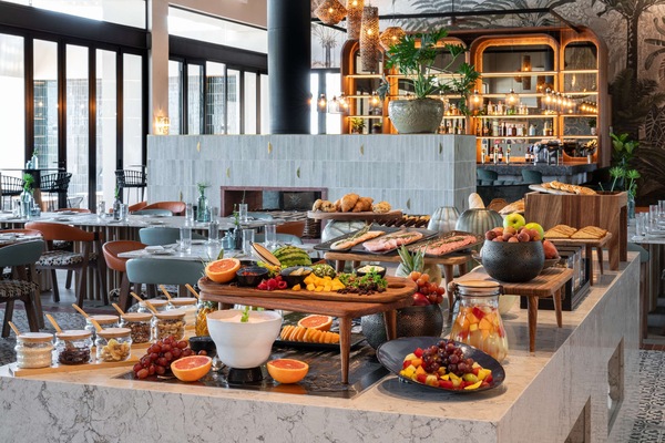 Daily buffet breakfast for a fee