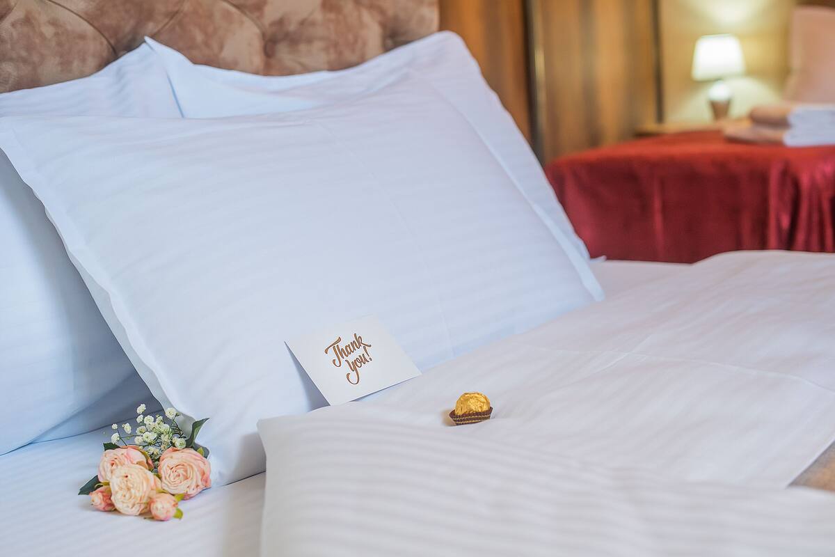 Premium bedding, minibar, laptop workspace, soundproofing