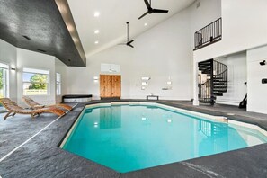 Indoor pool, a heated pool