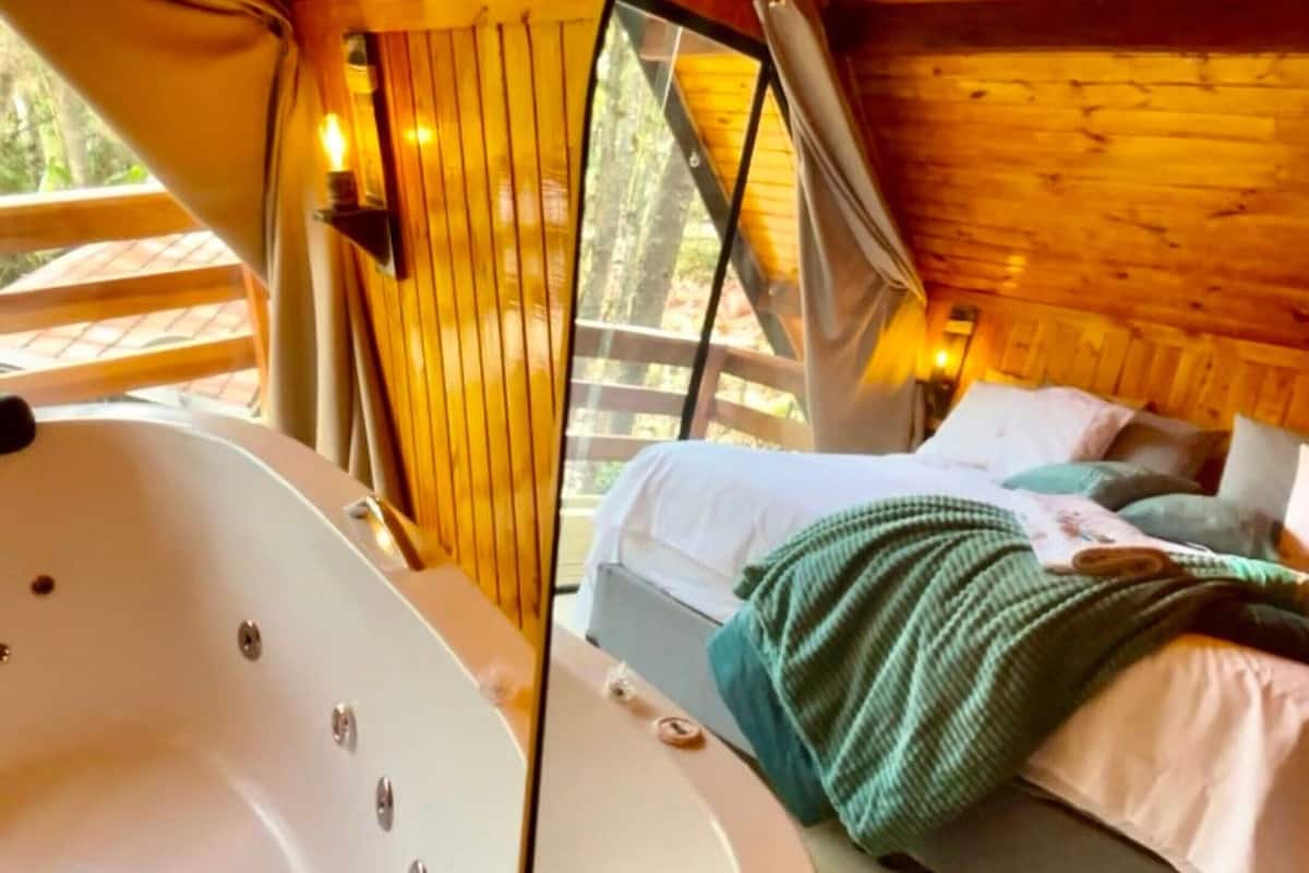 Cabaña Premium | 1 habitación, wifi gratis y ropa de cama