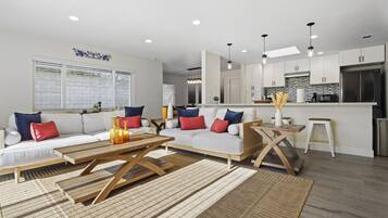 Smart TV, video games, foosball, table tennis