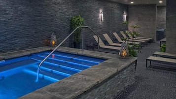 Indoor pool, a heated pool