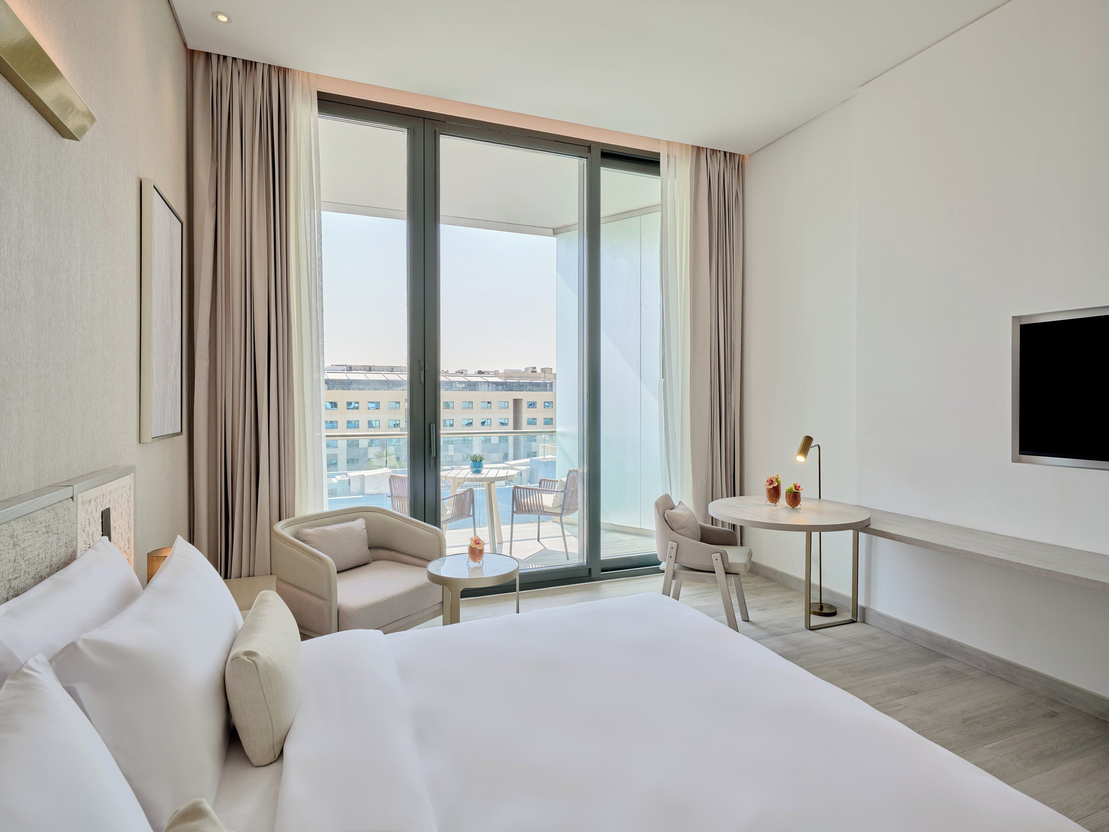 Chambre Deluxe, 1 très grand lit, balcon