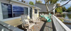 Terrace/patio - Cozy cottage on the lake! (Meridian charter Township)