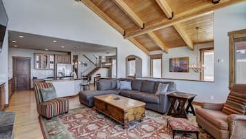 Premier Townhome | Living area | Fireplace