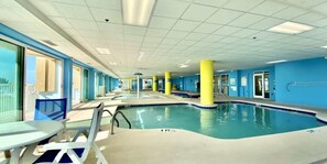 Indoor pool, a heated pool - Oceanfront 1BR - Stunning Views - Heated Pools (Myrtle Beach)