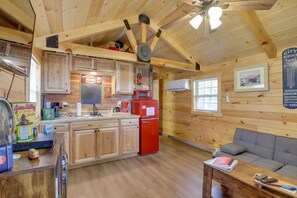 Private kitchen - Rustic Caledonia Cabin Near State Parks & Boating! (Caledonia)