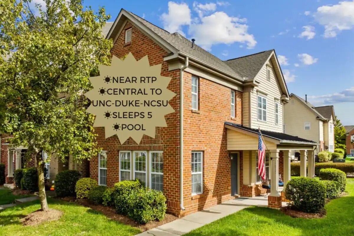 Helluva Haven - near RDU, RTP, & Cary - 2 BD & 2.5 Bath 
