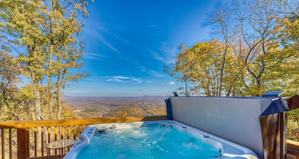 Family Retreat in this Gorgeous Log Cabin overlooking the Arkansas Grand Canyon!