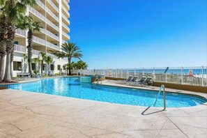 Indoor pool - Admirals Quarters302 Luxury Beachfront Indoor Pool sleeps 6 (Orange Beach)