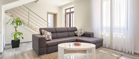 TV, DVD player, stereo