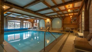 Indoor pool, a heated pool