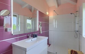 Shower, hair dryer