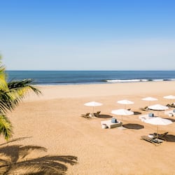 Private beach, free beach shuttle, free beach cabanas, sun loungers