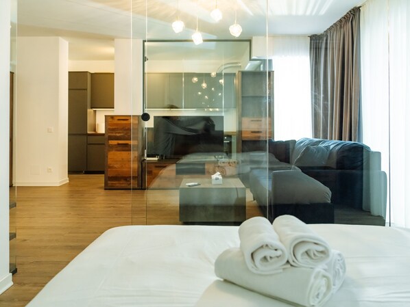 1 Schlafzimmer, Bügeleisen/Bügelbrett, kostenloses WLAN, Bettwäsche