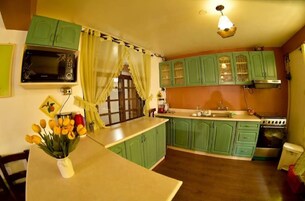 Shared fridge, microwave