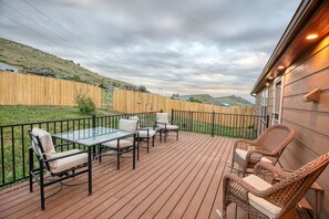 屋外ダイニングエリア