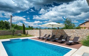 Una piscina riscaldata