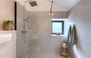 Shower, hair dryer