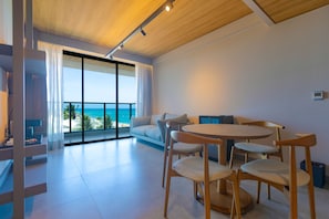 Suíte Master Lateral Mar | Sängtillbehör av högsta kvalitet och minibar