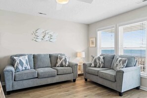 TV, offices - Zion of Holden by Brunswick Vacation Rentals: 5BR Oceanfront w/ Pool & Views (Holden Beach)