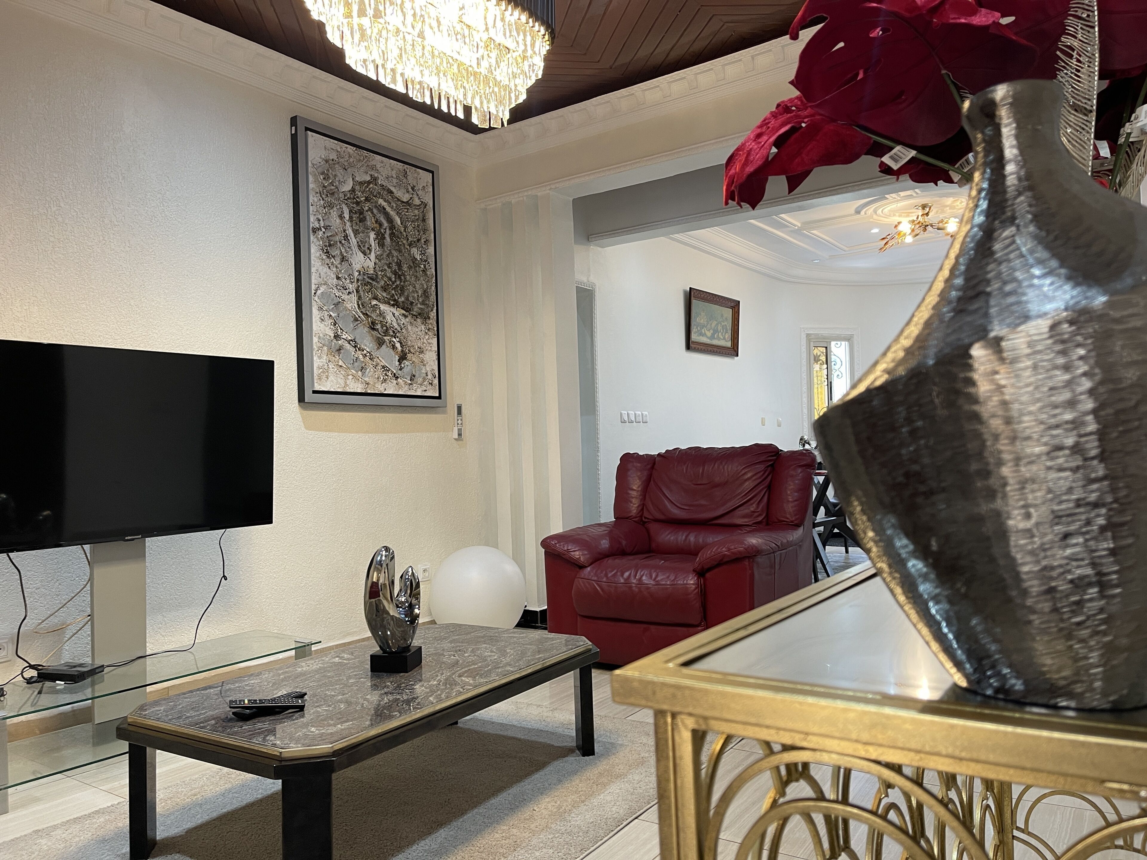 Appartement Deluxe | Coin séjour | Télévision