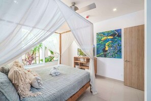 2 slaapkamers, een bureau, gratis wifi, beddengoed