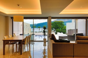 umi, Non Smoking | Living area | 75-inch LCD TV with digital channels, heated floors - tokinos (Ito)