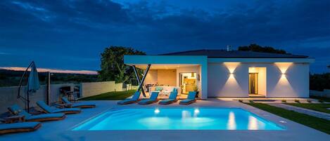 Una piscina riscaldata