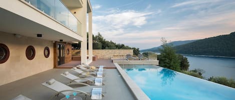 A heated pool