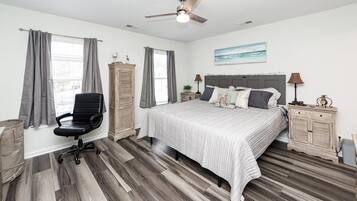 3 habitaciones, tabla de planchar con plancha, cuna de viaje y wifi