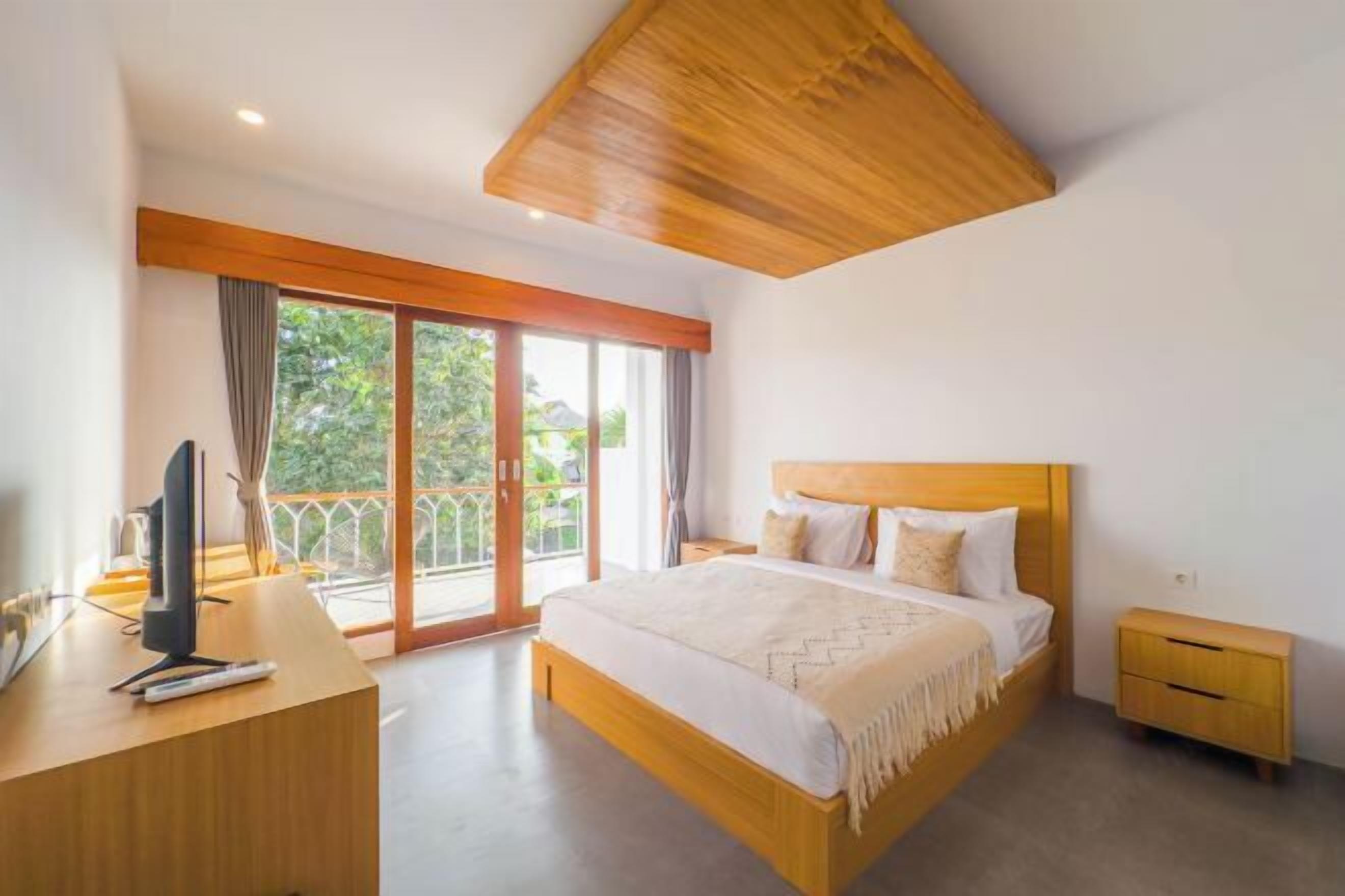 1 slaapkamer, een bureau, een laptopwerkplek, gratis wifi